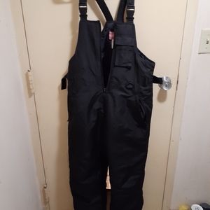 Men's black ski bibs small